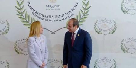 الرئيس
      السيسي
      يستقبل
      رئيسة
      وزراء
      إيطاليا
      فور
      وصولها
      للمشاركة
      بقمة
      شرم
      الشيخ
      للسلام - شبكة جدة الإخبارية