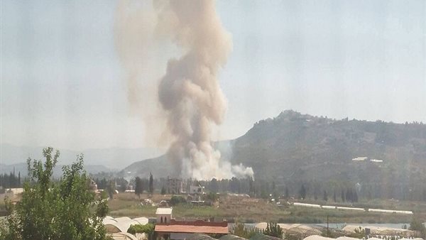 إصابة 14 مدنيا جراء انفجار مستودع يضم ذخائر من مخلفات الحرب فى حلب السورية