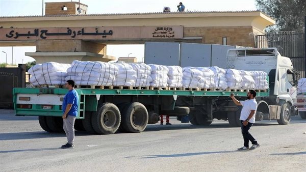 في غزة.. عبوة المساعدات مجهزة لتكفي أسرة من 7 أفراد لمدة 10 أيام