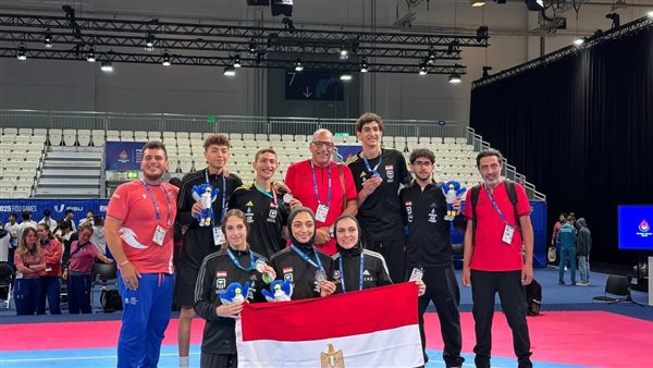 منتخب جامعات مصر للتايكوندو يفوز بالميدالية الفضية في دورة الألعاب الصيفية للجامعات بألمانيا